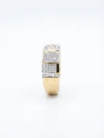 Silver & Gold Dual-Tone Band Ring