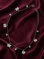 Crystal Butterfly Dangle Ankle