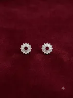 Sunburst Baguette Diamond Stud Earrings