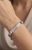 Pavé Luxe Geometric Sterling Silver Bracelet