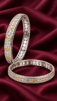 Silver Starburst Luxe Bangle