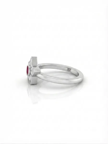 Stellara Ruby Bloom Toe Ring