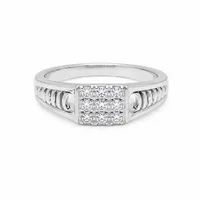 Ribbed Band Ring