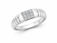 Silver Square Ring