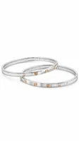 Silver Dual Tone Bangle
