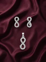 Eternal Infinity Jewellery Pendant with earrings and ring