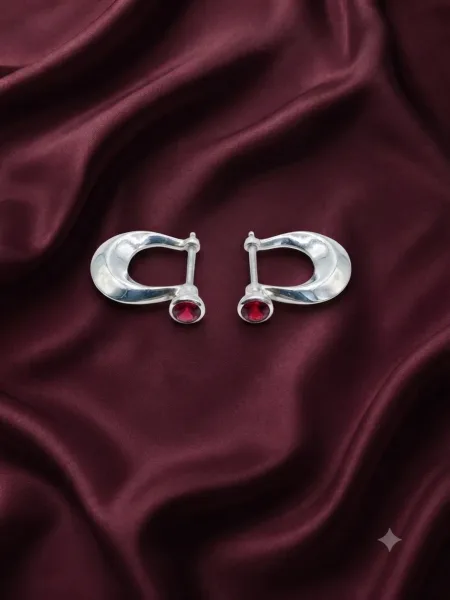 * Ruby Charm Hoops