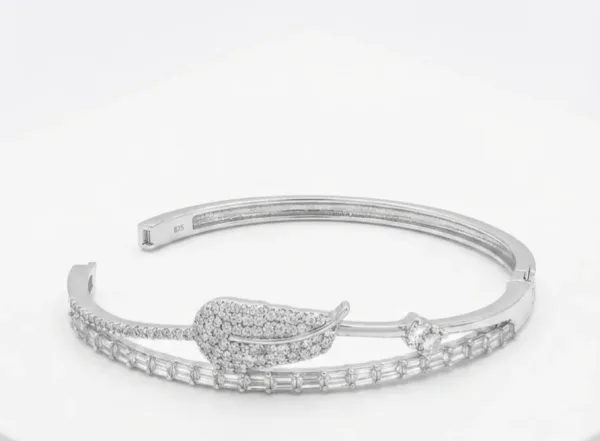 Celeste Leaf Grace Cuff Bracelet