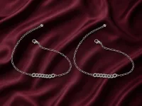 Classic Link Chain Silver Anklet