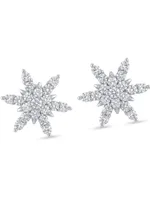Sparkling Floral Stud Earrings