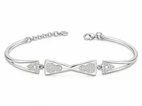 Celeste Twin Hearts Bracelet
