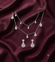 Elegant Teardrop  Necklace & Earring Set