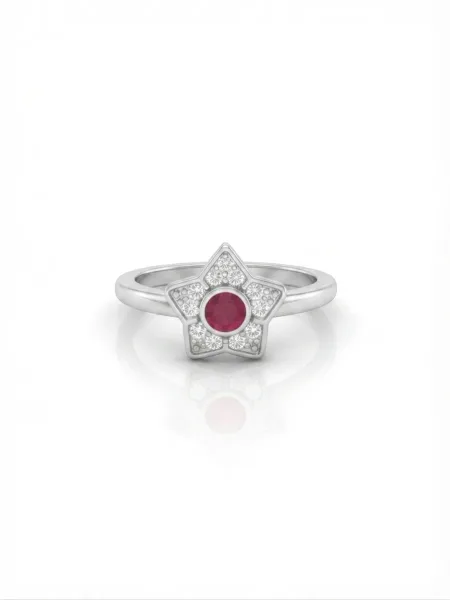Stellara Ruby Bloom Toe Ring