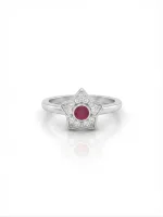 Stellara Ruby Bloom Toe Ring