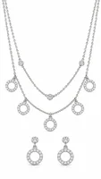 Silver Circle Sparkle Set