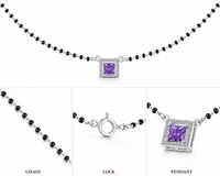 Royal Amethyst Square-Cut Mangalsutra