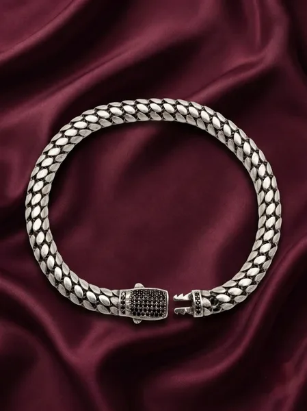 Obsidian Dragon Link Bracelet