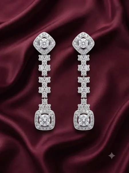 Diamond Drop Earrings