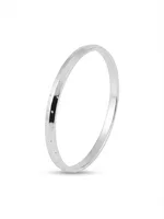 Sleek Contour Silver Kada