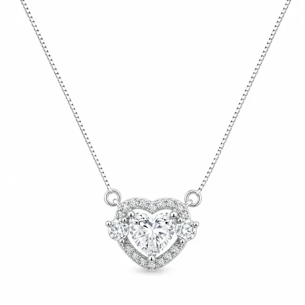 Sparkling Heart Crystal Pendant