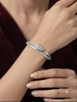 Celeste Leaf Grace Cuff Bracelet