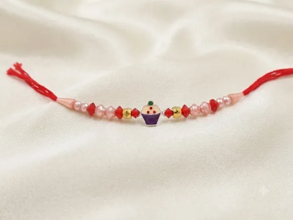 Sweet Cupcake Charm Rakhi