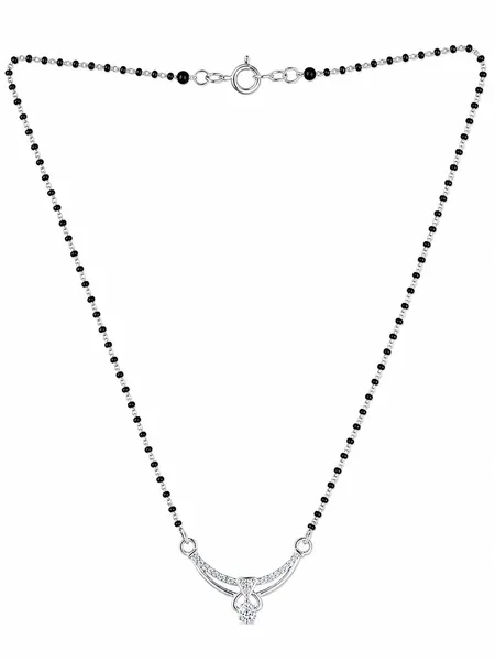 Graceful Curve 925 Sterling Silver Mangalsutra
