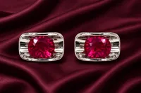 Ruby Radiance Stud Earrings