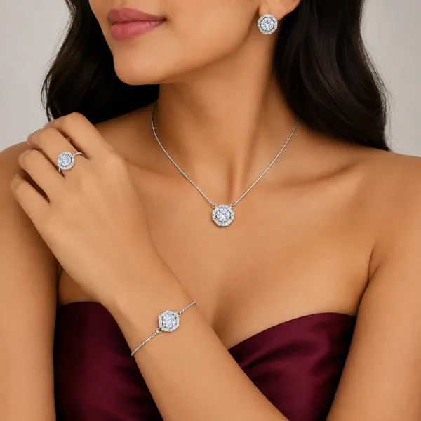 Elegant Crystal Royale Jewellery Set