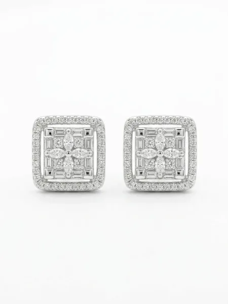 Nova Square Stud Earrings