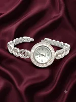Silver Heart Bracelet Watch