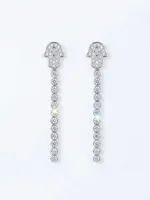 Hamsa Diamond Drop Earring