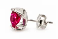 Ruby Radiance Stud Earrings