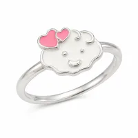Sweet Cloud Heart Kids Ring