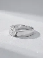 Sculpted Solitaire Statement Ring