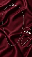 Silver Beaded Thread chain