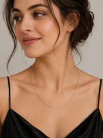 Classic Pearl Bead Silver Chain