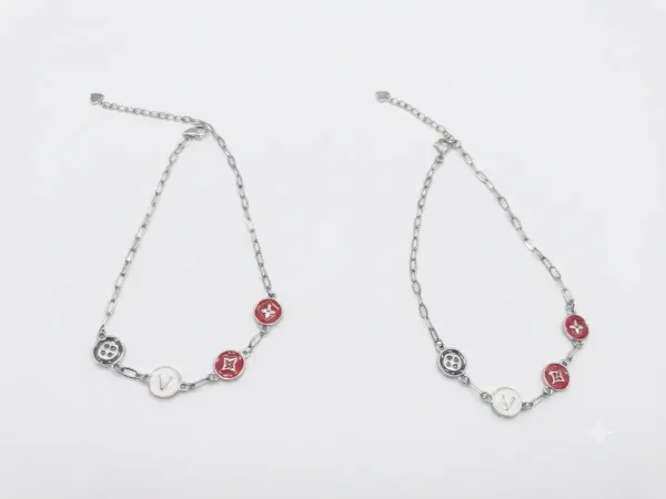 Crimson Charm Duo Anklet