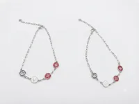 Crimson Charm Duo Anklet