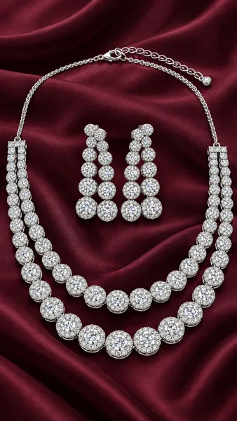 Regal Radiance Crystal Jewellery Set