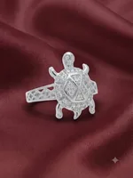 Silver Mosaic Turtle Ring