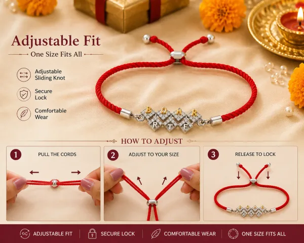 BROTHER Adjustable Silver Rakhi