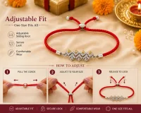 BROTHER Adjustable Silver Rakhi