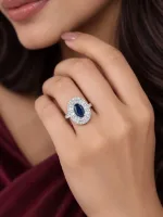 Sapphire Baguette Glamour Ring