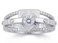 Silver Diamond Accent Ring