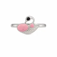 Pink Swan Princess Kids Ring