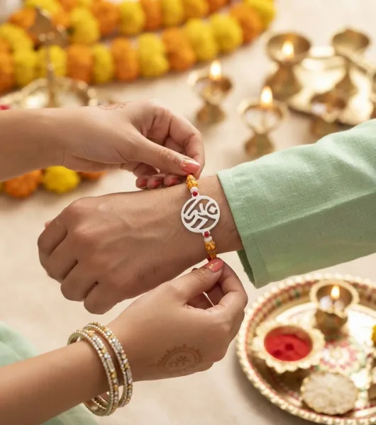 Spiritual Om Charm Rakhi