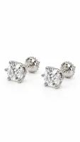 Classic Solitaire Diamond Stud Earrings