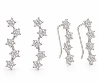 Celestial Five-Star Drop Earrings