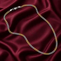 Silver Two Tone Link Chain
